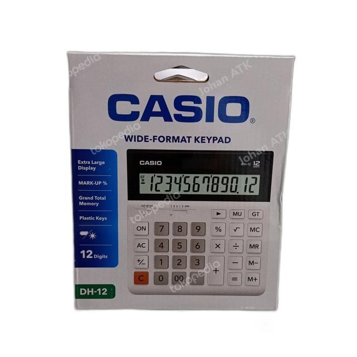 

KALKULATOR CASIO DH-12 WIDE FORMAT KEYPAD