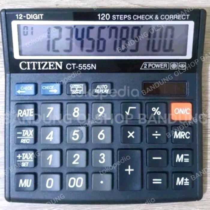 

CITIZEN CT 555N CT555N CT 555 555 KALKULATOR 12 DIGIT CT 555N CITIZEN