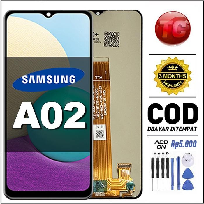 LCD Samsung A02 Original fullset Touchscreen