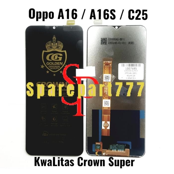 Lcd Touchscreen Fullset Kwalitas Crown Super Oppo A16