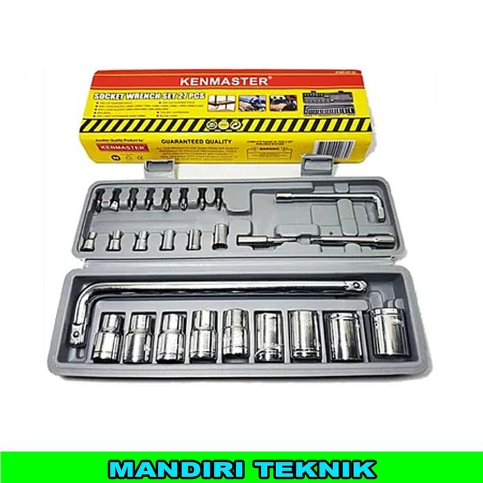 KENMASTER KUNCI SHOCK SET 27 PCS kunci shocket Kenmaster