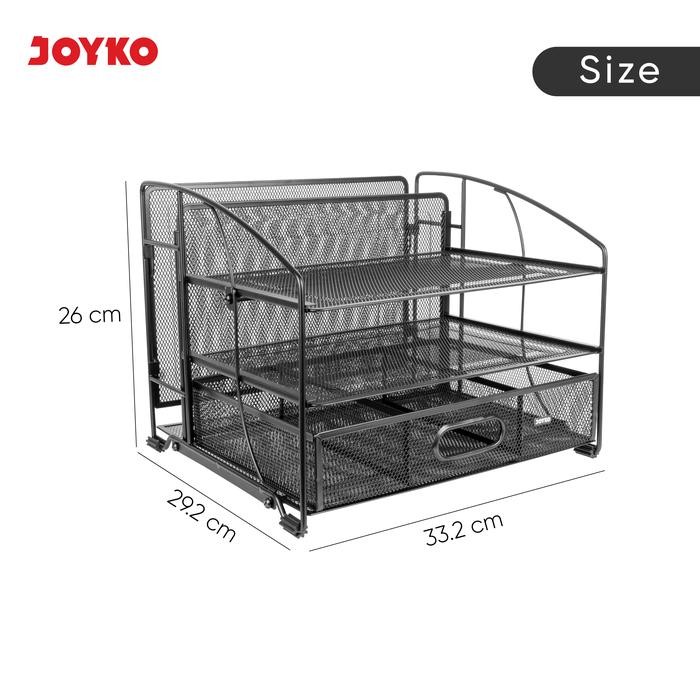 

Joyko Desk Set Organizer / Tempat Alat Tulis Kantor Joyko Rak Kertas Wadah Dokumen Besi Ds-65