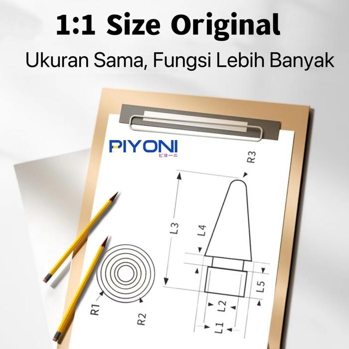 

Piyoni 2B 2H Soft Apple Pencil Replacement Tip Nib Gen 1 & Gen 2