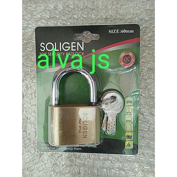 GEMBOK KUNINGAN ASLI 60 PDK MODEL PER/GEMBOK KUNINGAN/GEMBOK