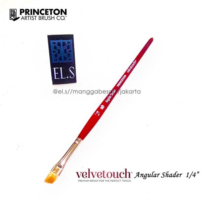

Princeton Velvetouch Brush Angle Shader 1/4" ( Kuas Lukis )
