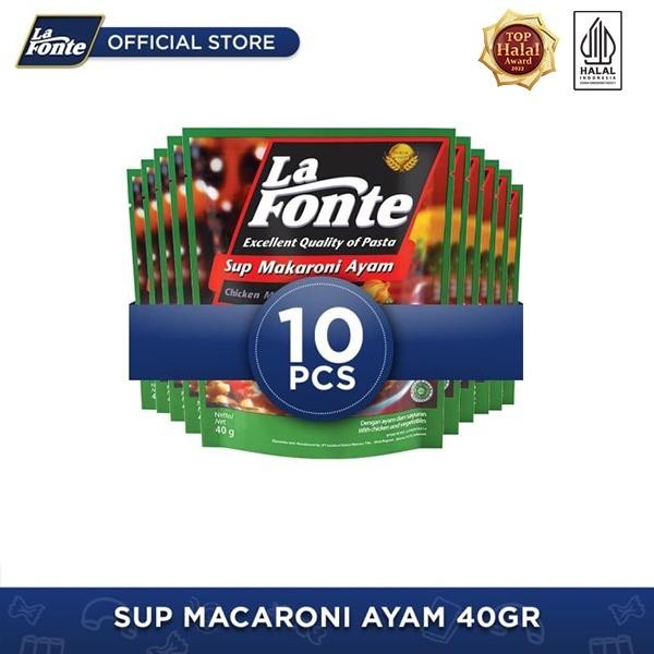 

H48Y 10 Pcs - La Fonte Sup Macaroni Ayam 40 Gr