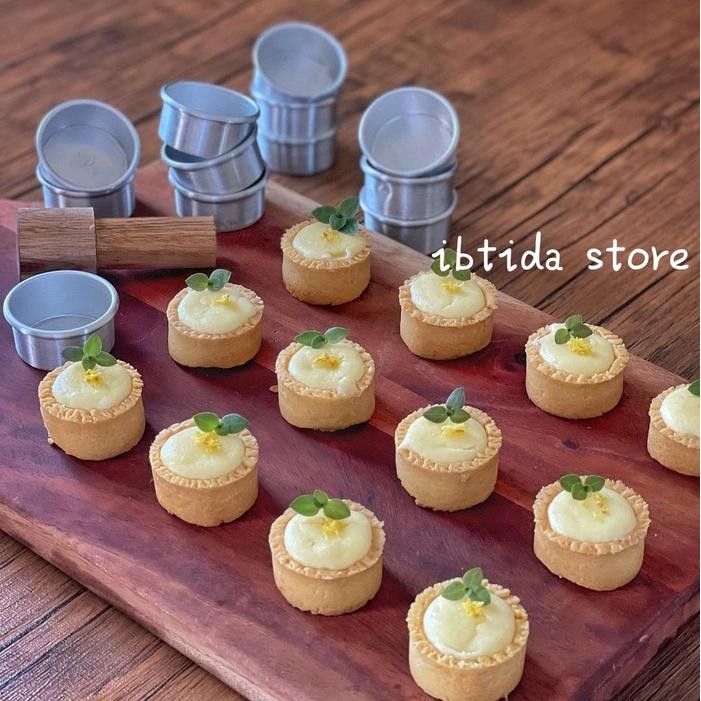 Bolde Cookware - 12 Pcs Cetakan Tart Mini +Kayu Penekan/Cetakan Tartlet