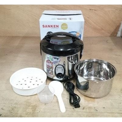 Sanken Com Rice Cooker 1.2 Liter Stainless Sj150Sp - Sj 150 Sp