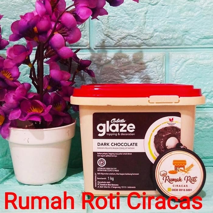 

COLATTA DARK CHOCOLATE 1KG GLAZE JAM TOPPING DONUT RASA DIP 1 KG CHOC