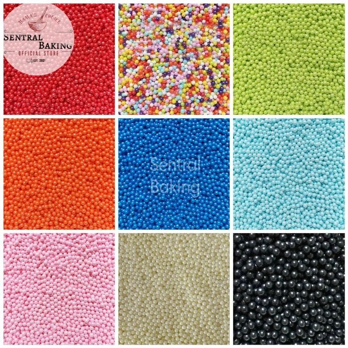 

Sprinkle Kue Mutiara Pink 4mm 100gr (M2-H) / Springkel Springkle Pearl