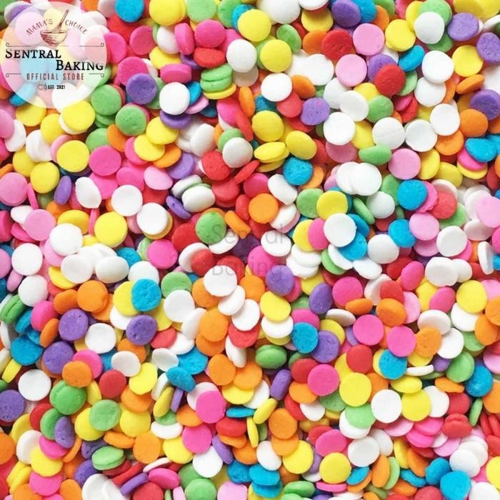 

Sprinkle Kue Mutiara Confetti Rainbow 2/ Springkel Sprinkel Meses Cake