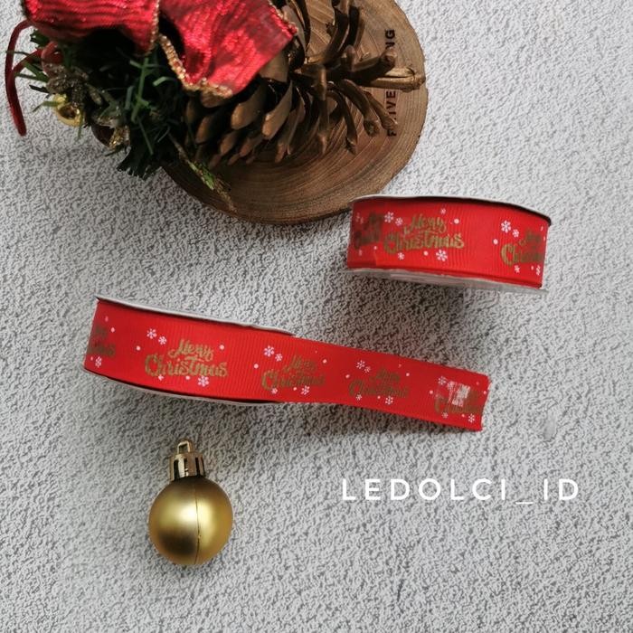 

(ROLL)Pita Natal Christmas Ribbon Hiasan Natal LBR 2 CM (1ROLL=10 YRD)