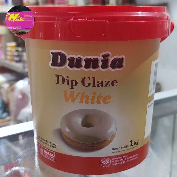 

dip glaze dunia white 1kg khusus grab dan gojek