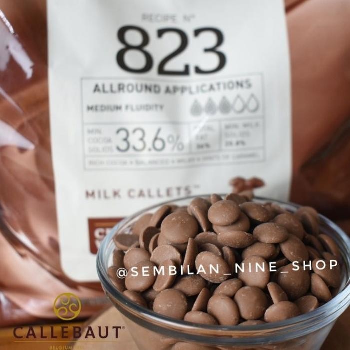 

CALLEBAUT 823 MILK Callets 33,6% MILK Chocolate Couverture 250 GRAM Cokelat Coklat