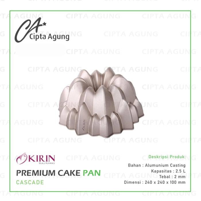 

LOYANG KIRIN PREMIUM CAKE PAN / CASCADE CHAMPAGNE GOLD ANTI LENGKET