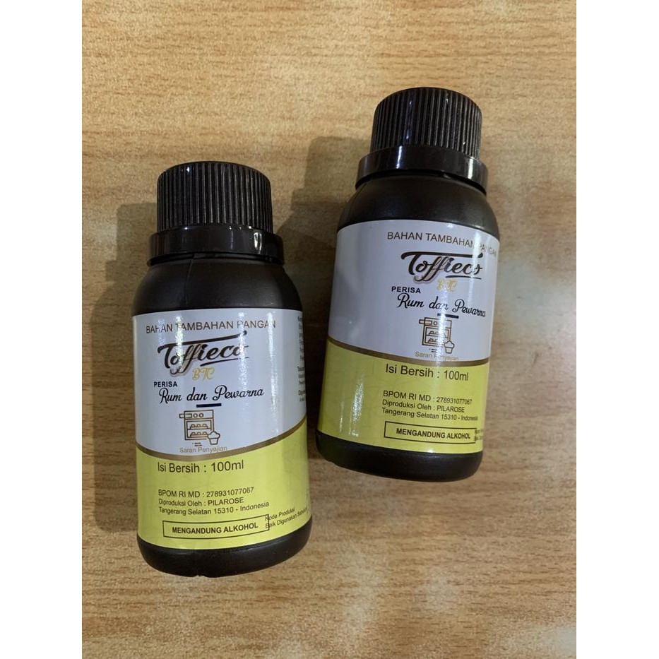 

Toffieco rhum Rum buttercream 100gr Perisa Rum baking Butter cream