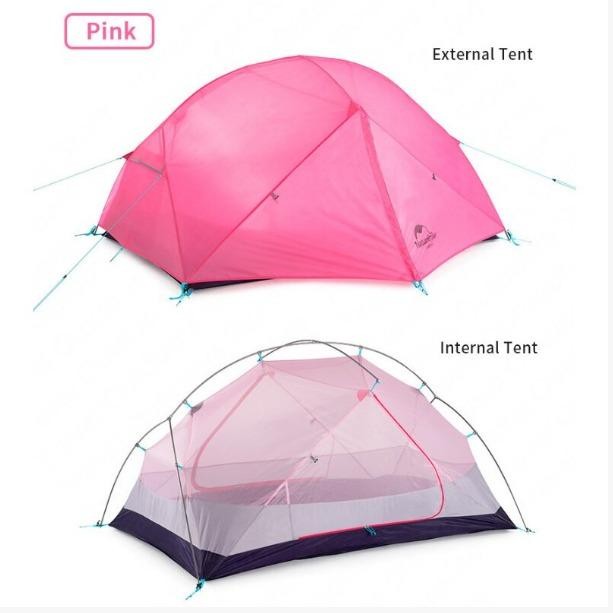 BestSeller Tenda Mongar 2 210T Pink Silikon Camping Outdoor Naturehike NH19M002-J
