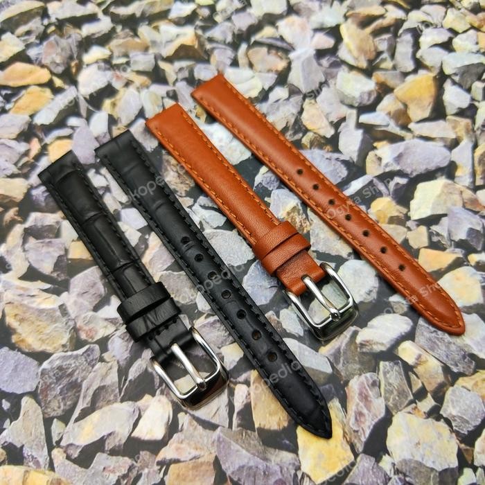 ASLI Tali Kulit Jam Tangan LTP-1095E-1A LTP 1095E 7B Hitam Cokelat READY STOCK