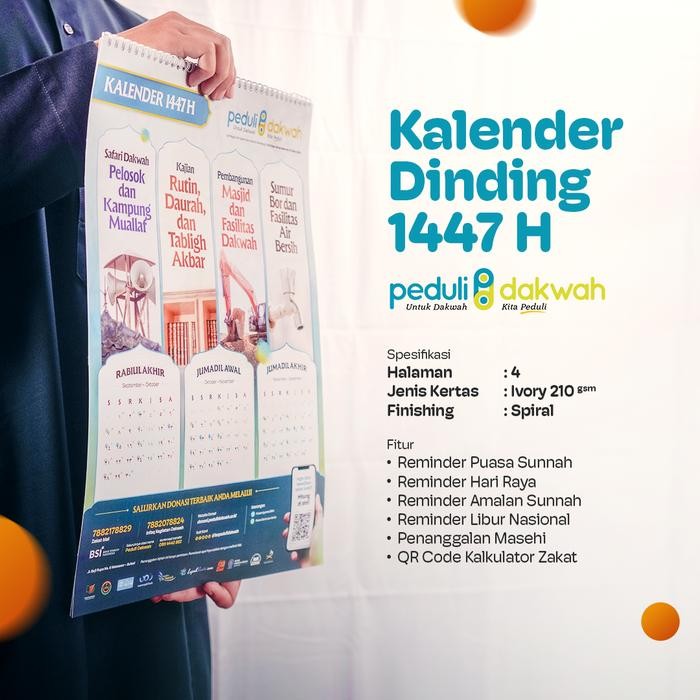 

TERLARIS Kalender 1447 Hijriyyah - Peduli Dakwah READY STOCK