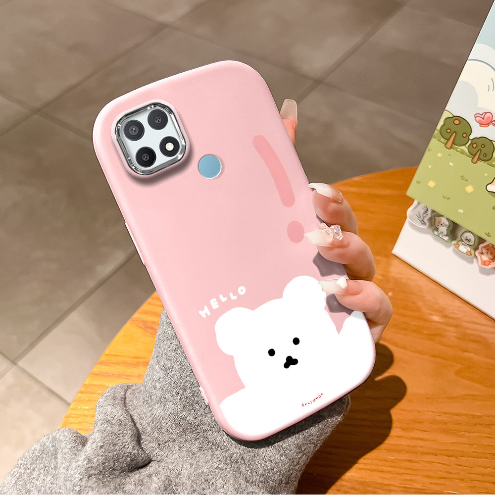 Softcase Phone Case For OPPO A15 A15S Fashion Beruang Kecil Yang lucu Soft Casing Ponsel Untuk  Kesi
