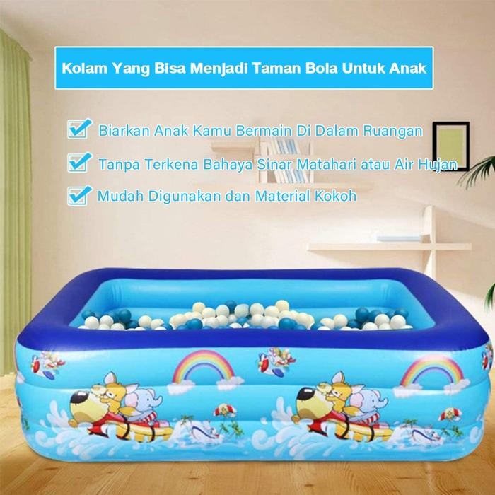 Kolam Renang Anak Jumbo 3M Pompa Lipat Murah Playground Kolam Renang Dewasa Kolam Renang Kolam