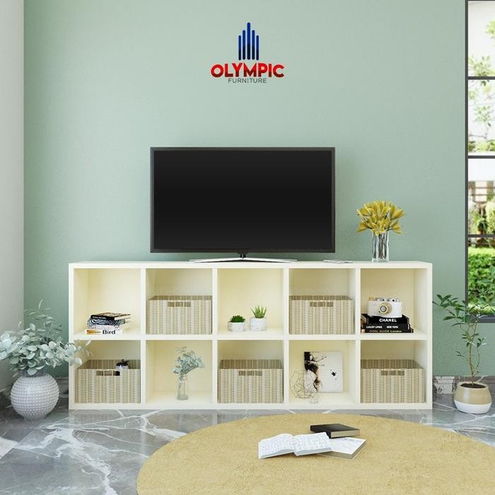 Rak Buku Lemari Rak Serbaguna Rak Multifungsi Lynel 2X5 Olympic