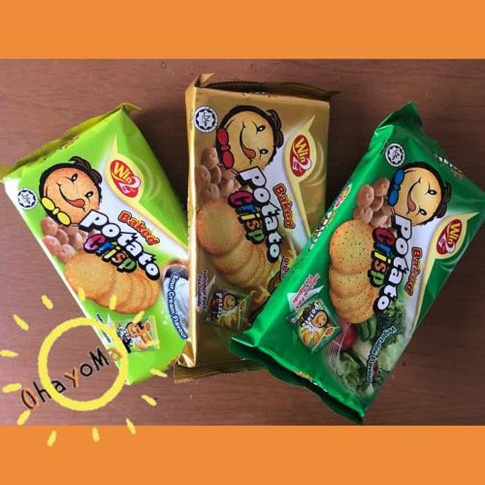 

WIN2 BAKED POTATO CRISP BBQ/ WIN WIN VEGETABLE/ CHIPS BBQ / SOUR CREAM - SOUR CREAM