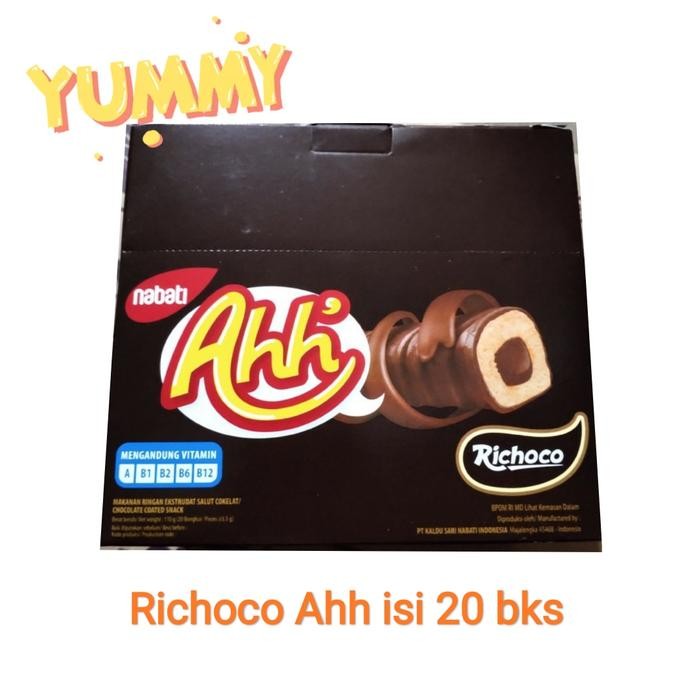 

RICHOCO AHH NABATI COKELAT MINI PACK BOX ISI 20 BKS