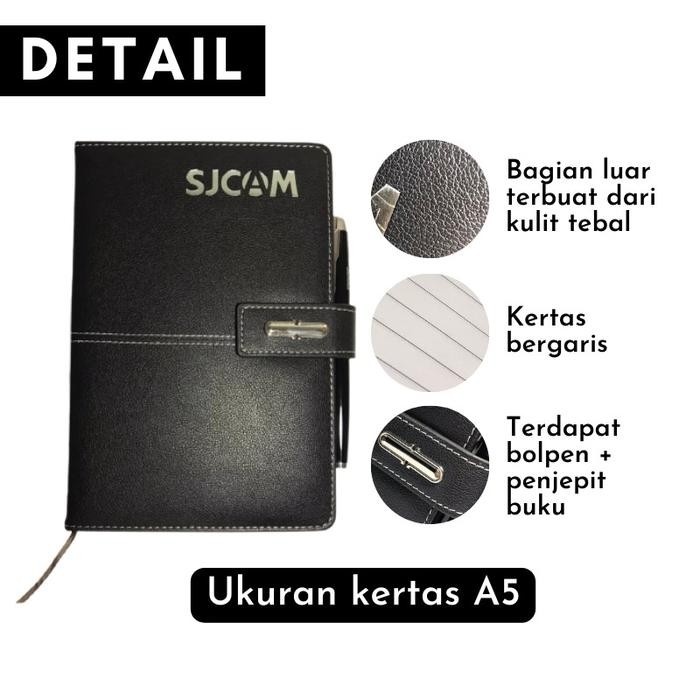 

Buku Tulis Buku Agenda merk SJCAM Notes Book Paper Stationery Free Bolpen