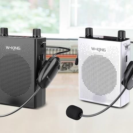 Wking Speaker Pinggang Tour Guide Mic Karaoke W-King Ks16 Bluetooth