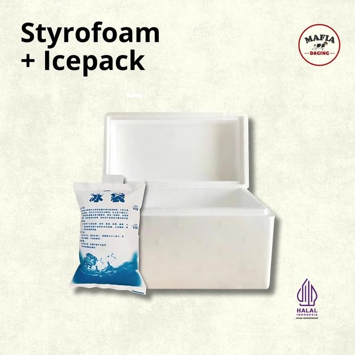 

[MAFIA DAGING] STYROFOAM 5KG & ICE PACK GEL 400ML