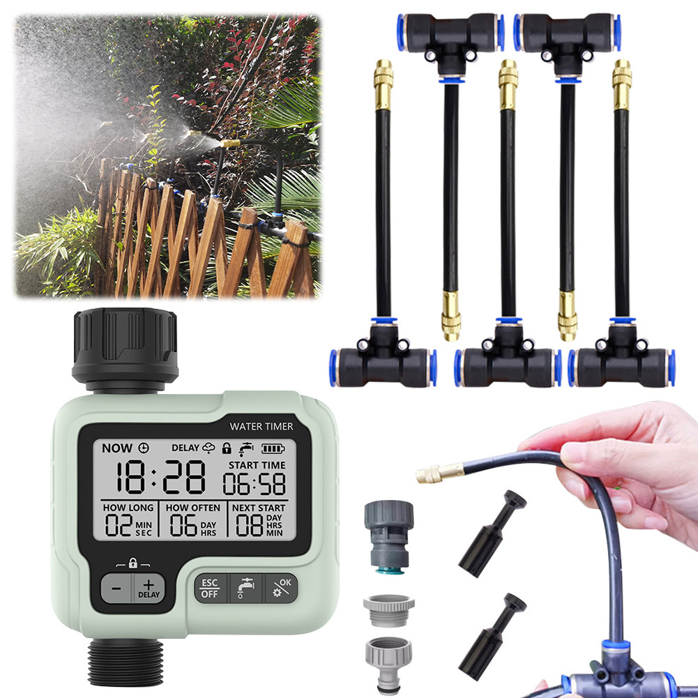 Automatic Water Timer Watering Irrigation Timer IPX5 Waterproof Irrigation Controller System Manual/
