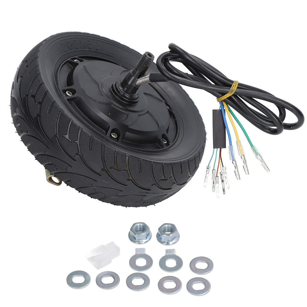 8inch Electric Scooter Wheel Hub Motor Drum Brake 36V‑48V 500W to 1200W 1400 RPM Waterproof Universa