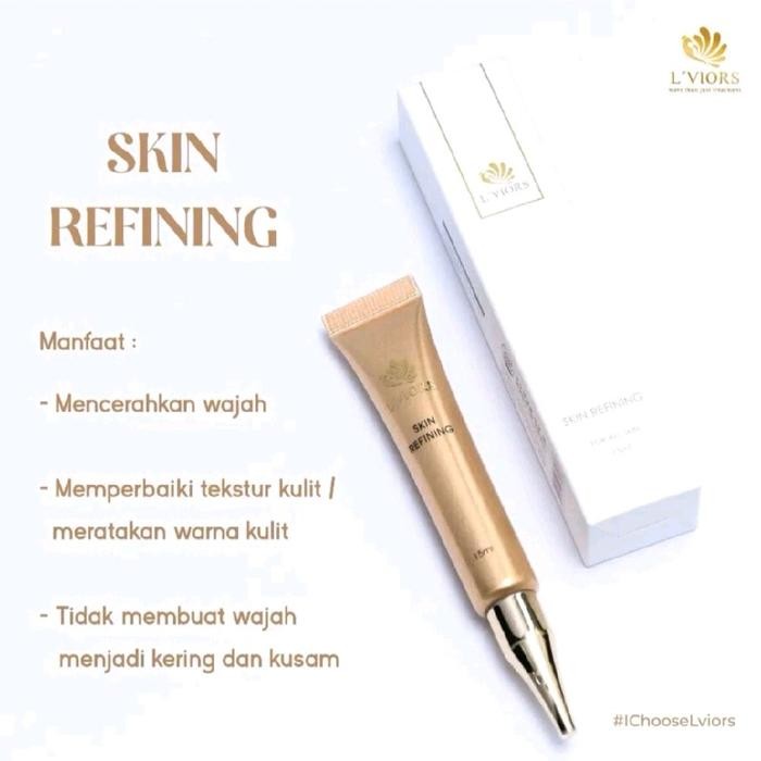 NEW Lviors Skin Refining Cream - Perawatan Wajah Anti-Aging dengan Arbutin, 15ml