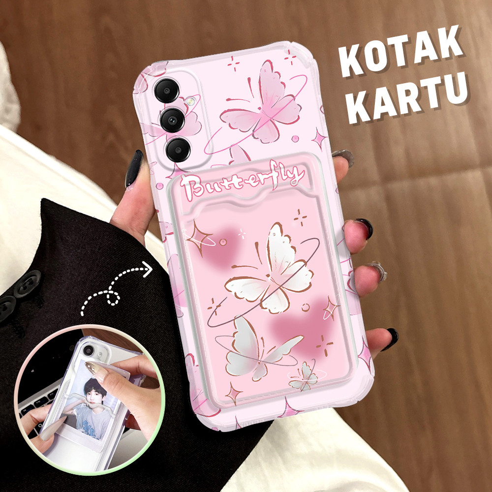 Casing Hp Untuk Compitable With Samsung Galaxy A05S Tempat Kartu Cassing Anti Jatuh Card Holder Soft