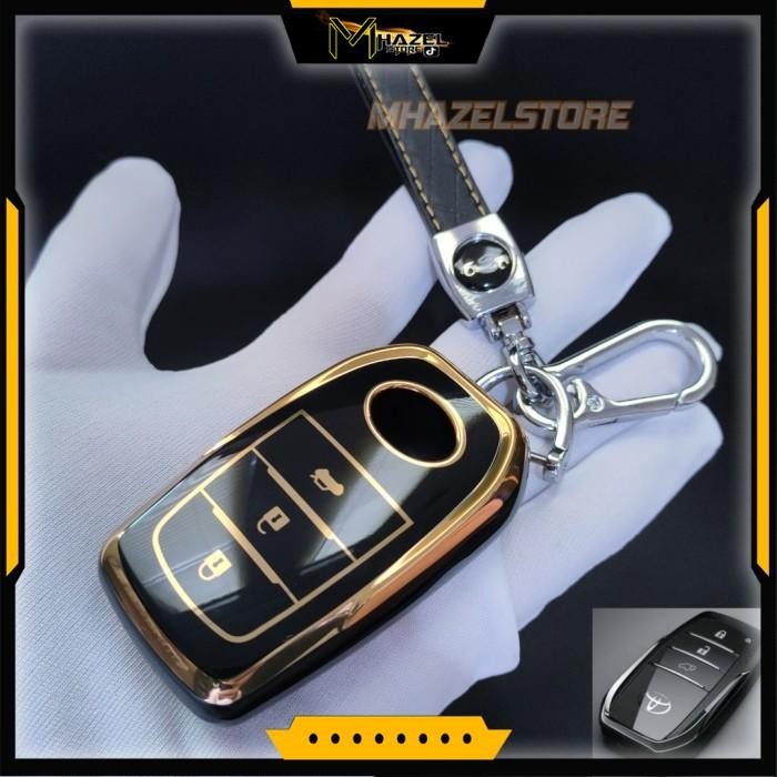 GANTUNGAN KUNCI SARUNG REMOT KEYLESS MOBIL TOYOTA INNOVA ZENIX SILIKON
