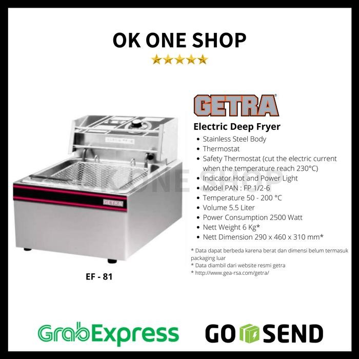 Getra -81 Electric Deep Fryer / Mesin Penggoreng Listrik