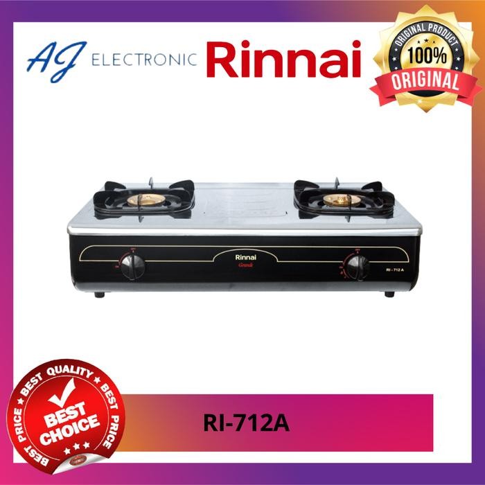 Kompor Gas Rinnai Ri-712A / Ri712A , Kompor Gas 2 Tungku