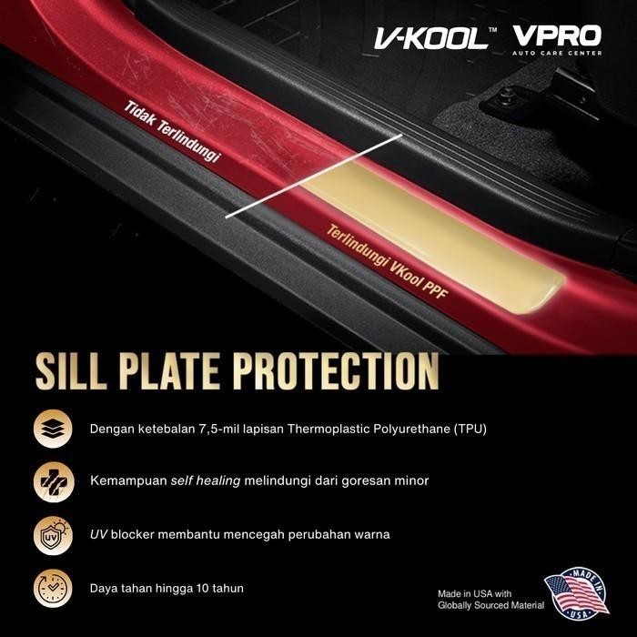 VKOOL PPF Sill Plate Honda CRV Hybrid / CR-V Pelindung Footstep Mobil