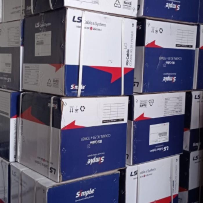 kabel LS coaxial RG6 RG-6 CCTV + Power