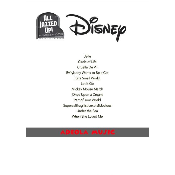 Buku Piano Disney / (PD-47) DISNEY JAZZ / Buku Piano Jazz