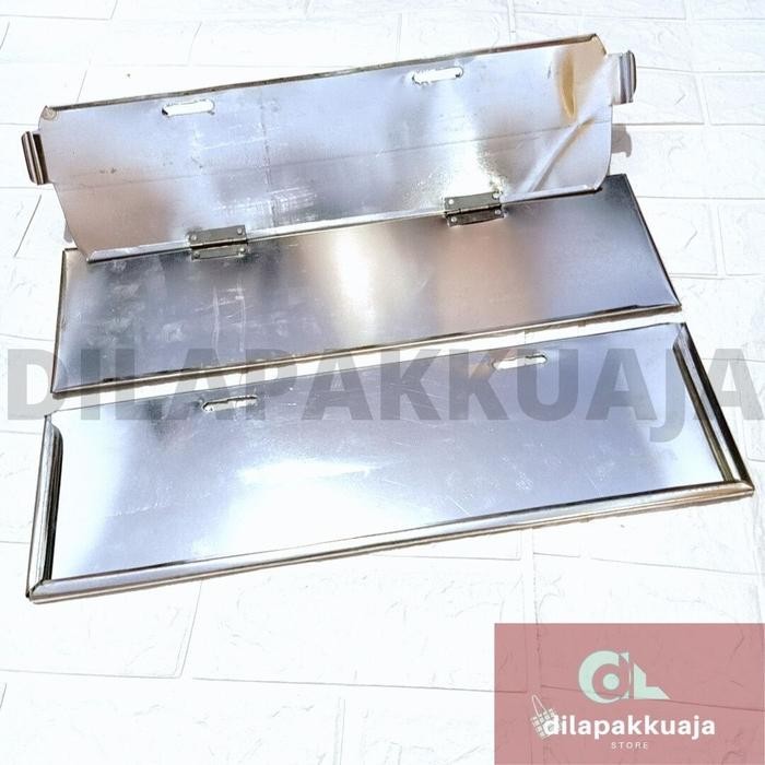 Tatakan Plat Nomor Mobil Stainless Double Slip Dudukan Plat Nomor Slip