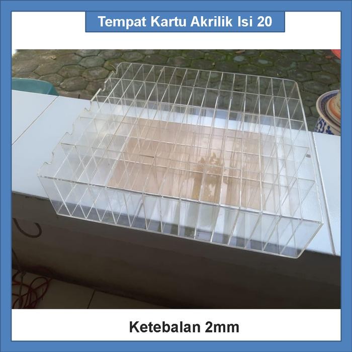 

TERMURAH Tempat Kartu Akrilik isi 20 READY STOCK