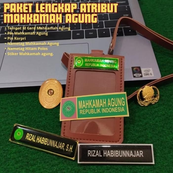 

TERMURAH paket lengkap lanyard Mahkamah Agung dan aksess Mahkamah Agung READY STOCK