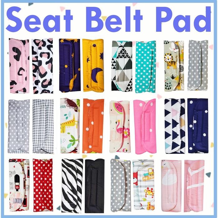 (TERLARIS) (2PCS - KANAN & KIRI) / 1PASANG SEAT BELT PAD stroller sabuk pengaman alas stroller
