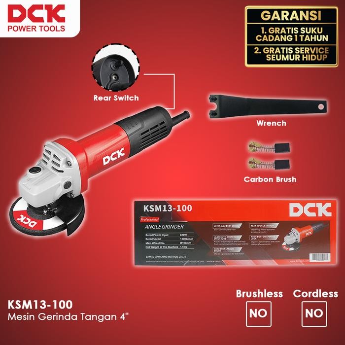 Hitachi Tools - Ksm13-100 Mesin Gerinda Tangan / Mesin Gerinda Listrik 4"