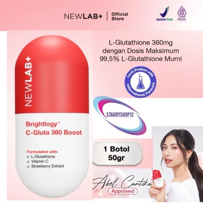 (C-Gluta 360 Boost) NEWLAB Brhtlogy C-Gluta 360 Boost newlab minuman Glutathione vitamin c