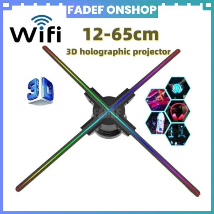 Hologram 3D LED Display Kipas 3D Hologram Mesin Iklan Untuk Pameran, Pusat Perbelanjaan, Bioskop