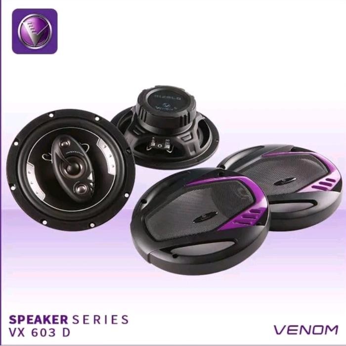 Berkualitas Speaker Pintu Mobil Venom Vx 603 D/Speaker Coaxial Venom Vx 603D Car