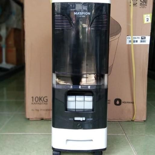 Maspion Rice Box Tempat Penyimpanan Beras 38 Kg Ex-3800 Ex 3800 Ex3800